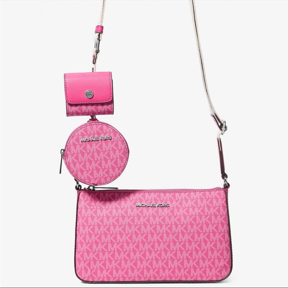 Michael Kors Dragonfruit Crossbody with Tech Attachment